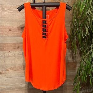 Ashley Stewart Vibrant Orange Tank Top